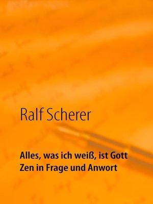 cover image of Alles, was ich weiß, ist Gott